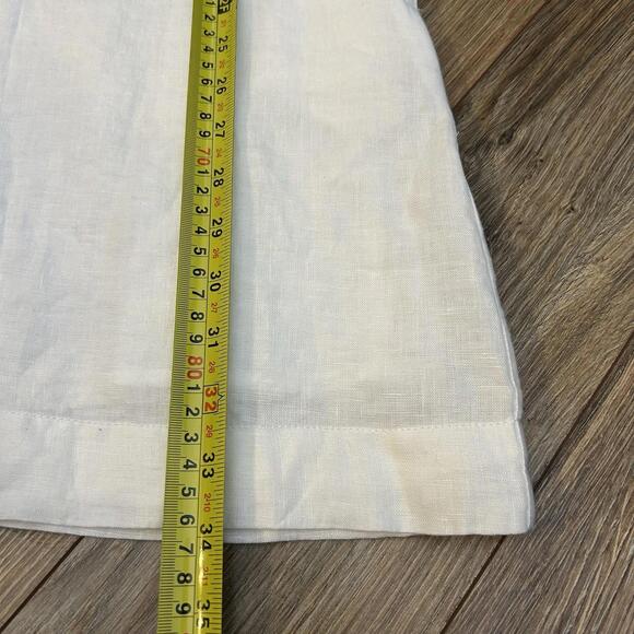 J.Crew Navy White Linen Sequin Floral Embroidered Shift Dress, Size XXS $118 - Picture 9 of 9